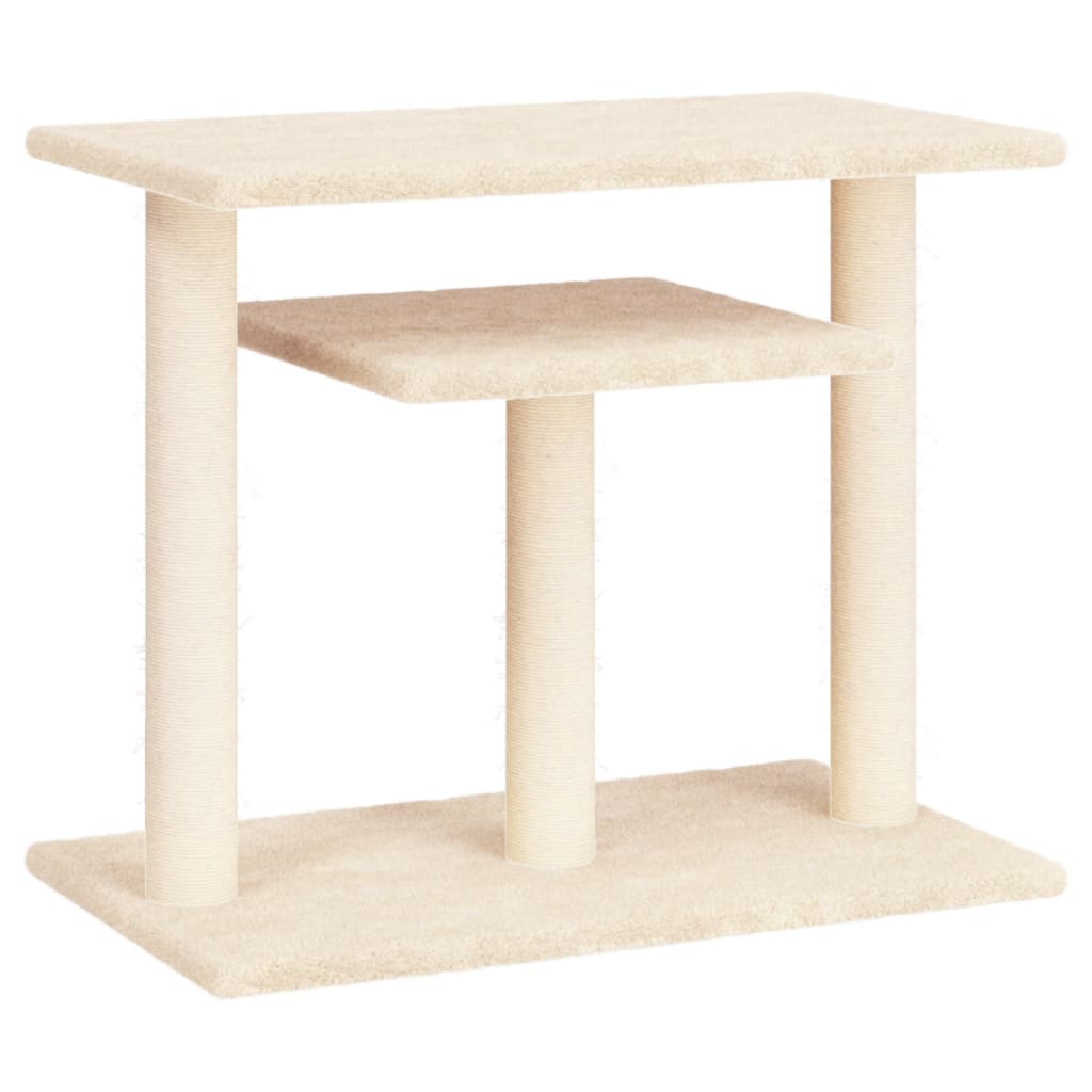 kradsetræ med platforme 62,5 cm cremefarvet