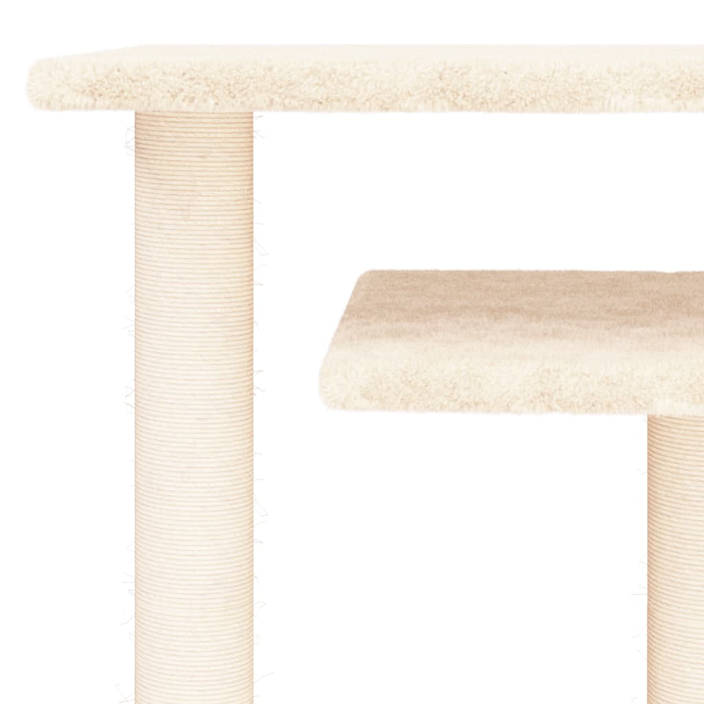 kradsetræ med platforme 62,5 cm cremefarvet