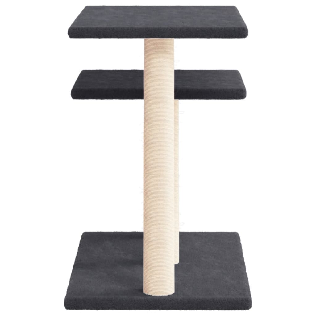 kradsetræ med platforme 62,5 cm mørkegrå