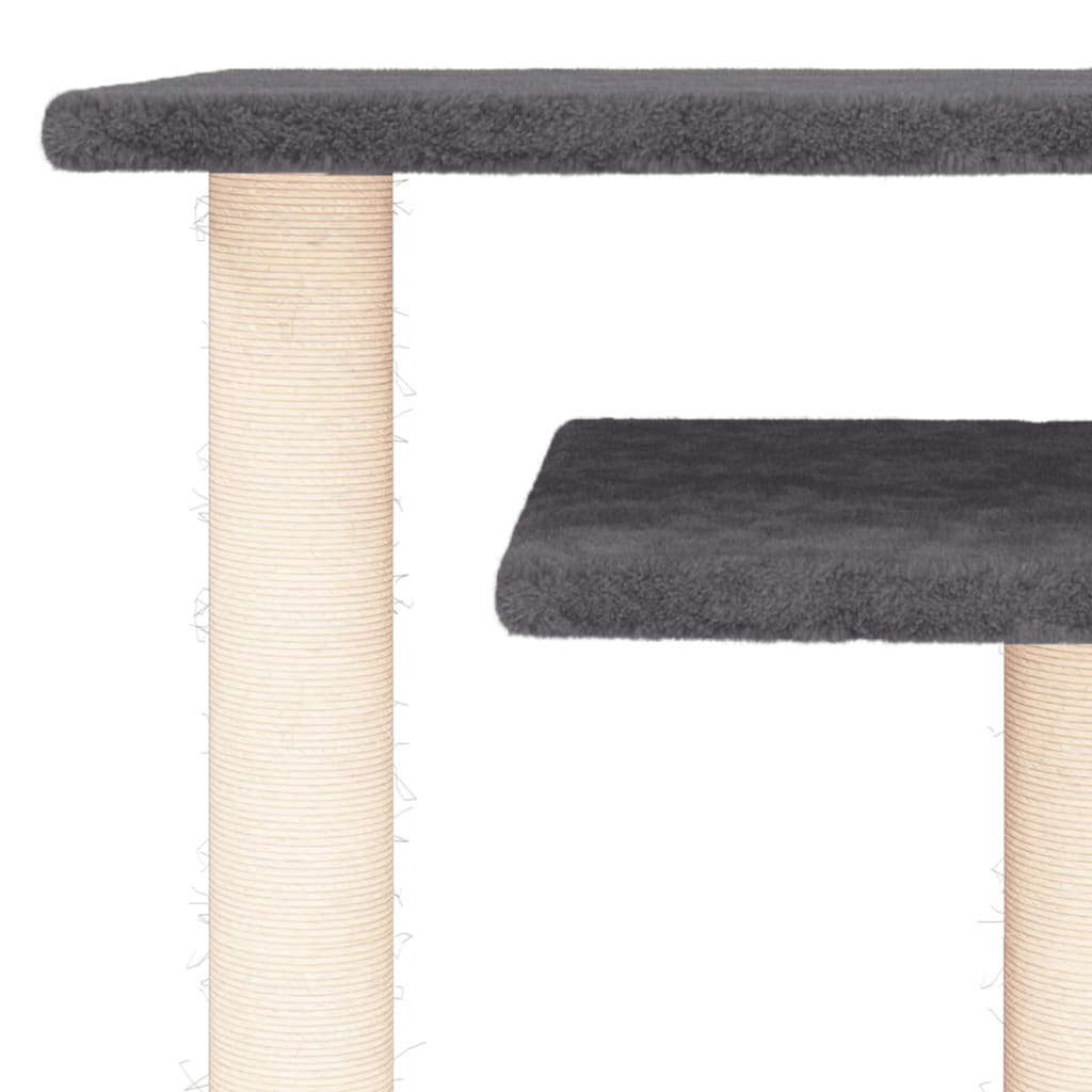 kradsetræ med platforme 62,5 cm mørkegrå