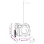 cykeltrailer til kæledyr oxfordstof og jern orange og grå