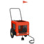 hundetrailer til cykel oxfordstof og jern orange og sort