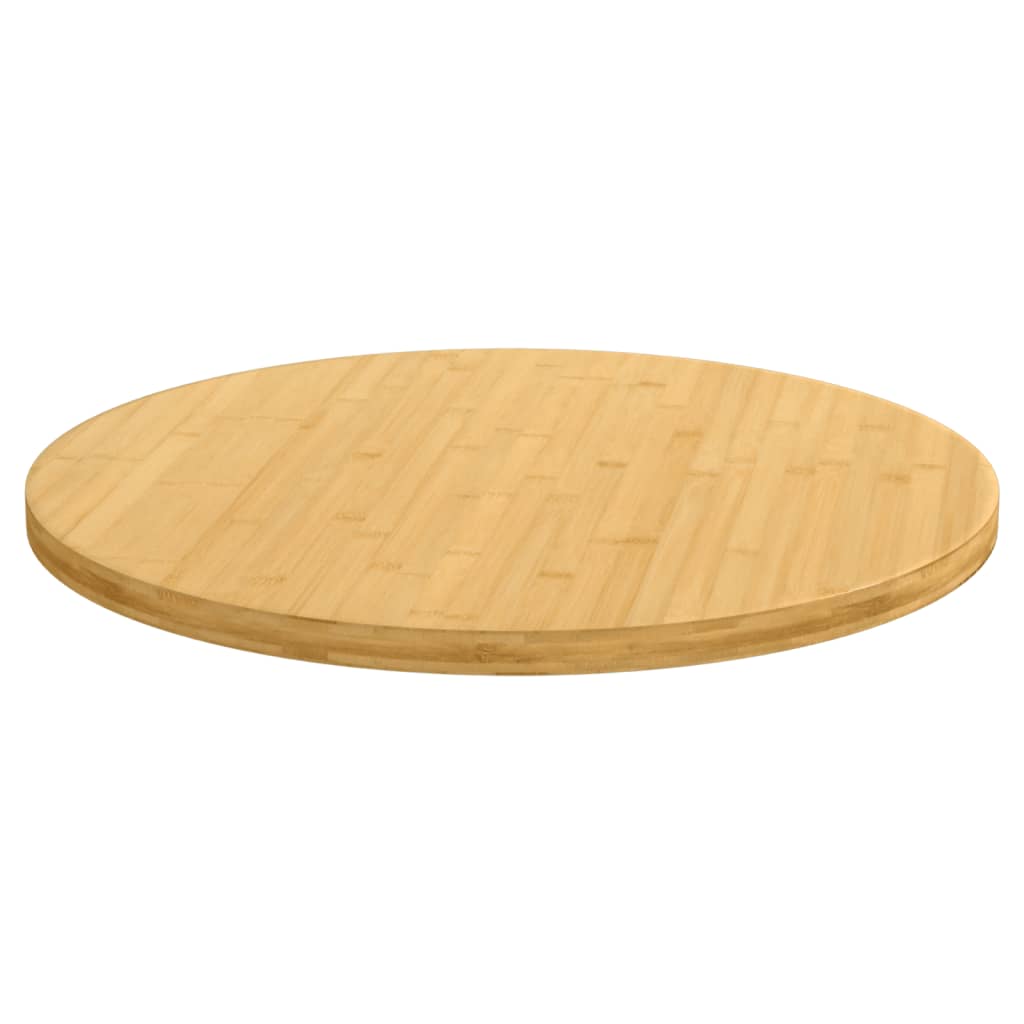 bordplade Ø80x2,5 cm bambus