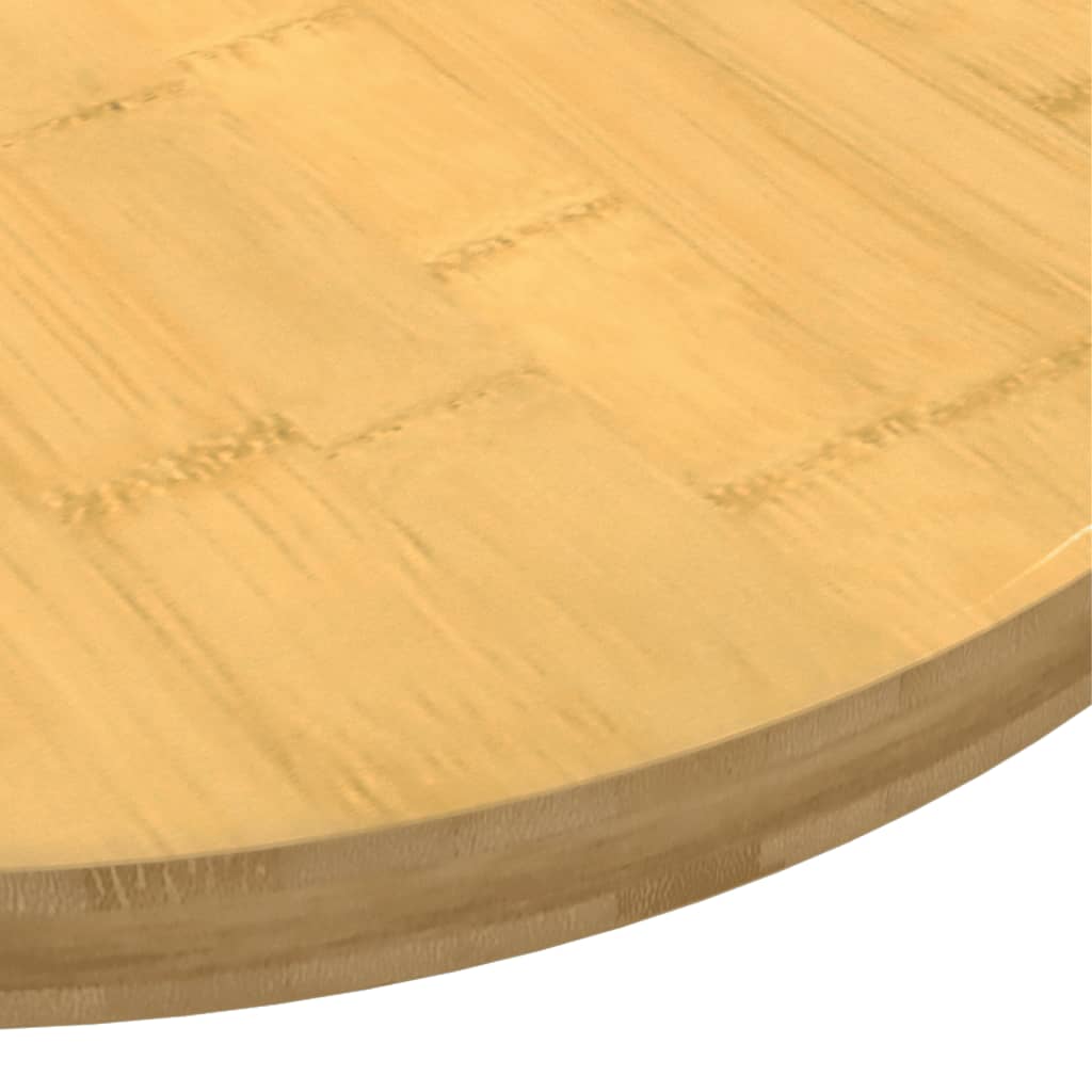 bordplade Ø80x2,5 cm bambus