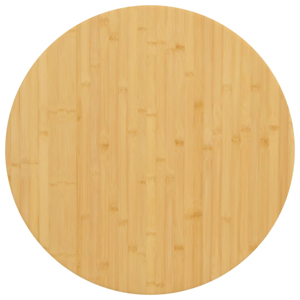 bordplade Ø70x4 cm bambus