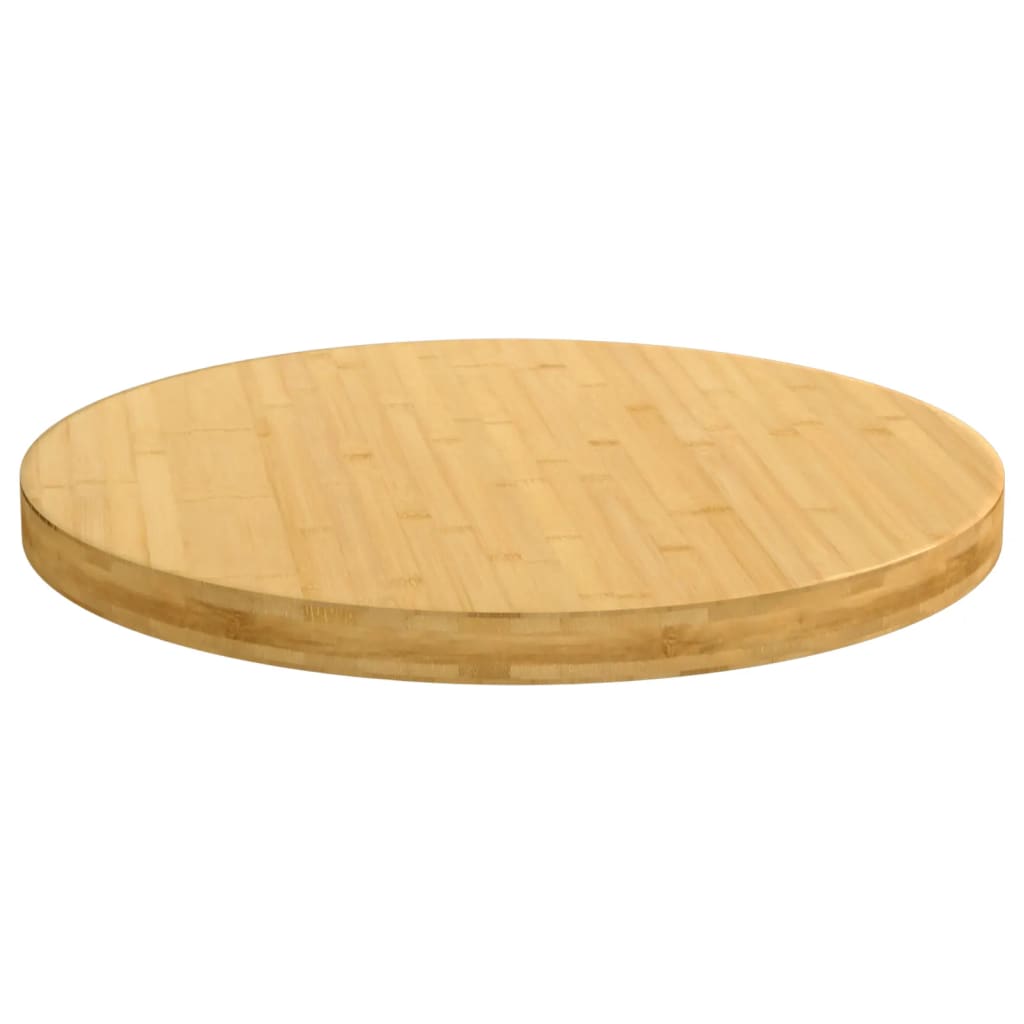 bordplade Ø70x4 cm bambus