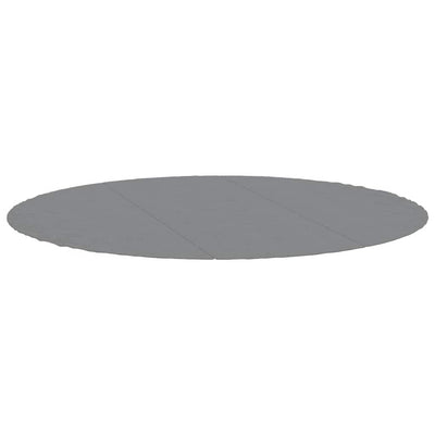 poolunderlag Ø396 cm polyester-geotekstil lysegrå