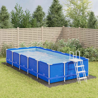 poolunderlag 750x370 cm polyester-geotekstil lysegrå