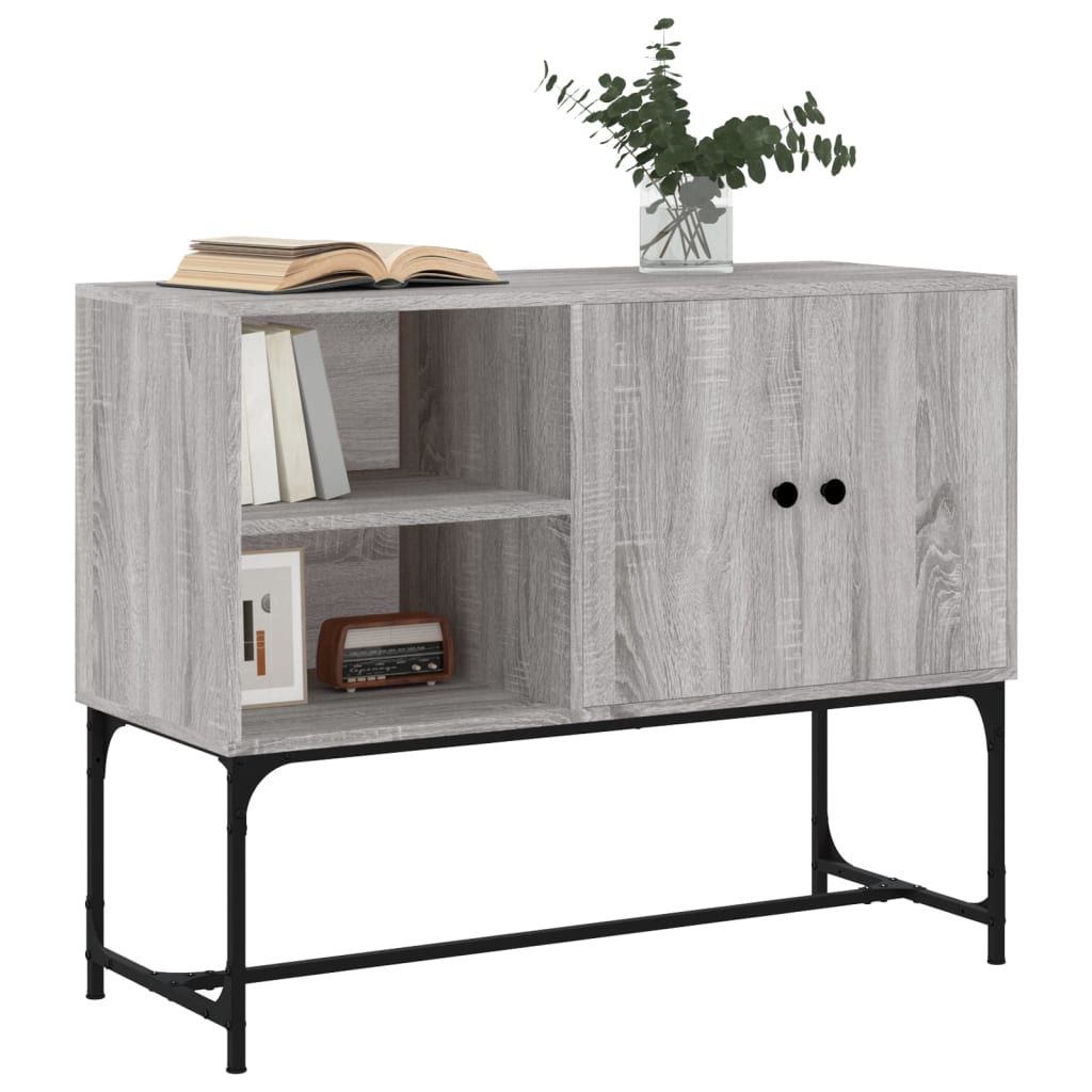 skænk 100x40x79,5 cm konstrueret træ grå sonoma-eg