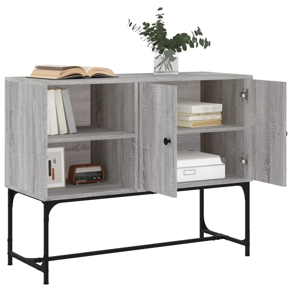 skænk 100x40x79,5 cm konstrueret træ grå sonoma-eg