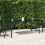 havebord 165x80x71 cm stål antracitgrå