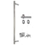 hoveddør 110x210 cm aluminium og PVC hvid