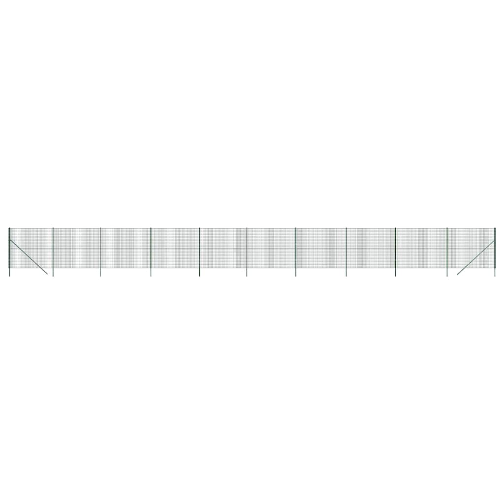 trådhegn 2x25 m galvaniseret stål grøn
