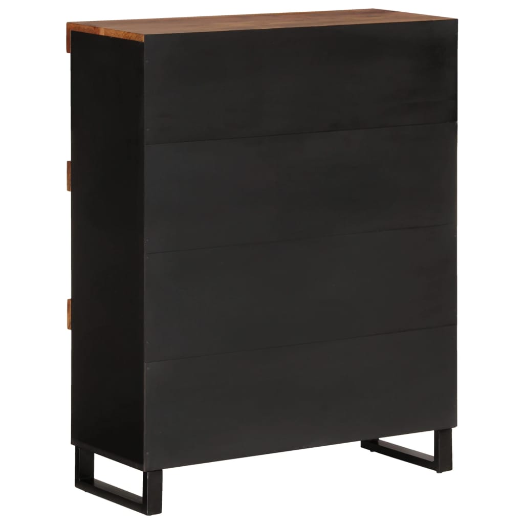 skab 85x33x107 cm massivt akacietræ