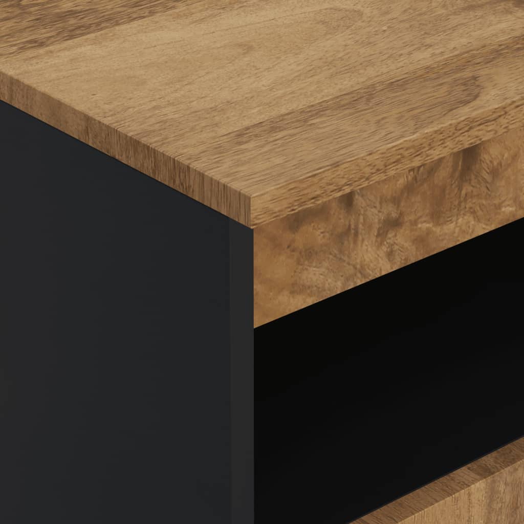 skænk med 2 låger 60x33x75 cm massivt mangotræ