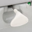 transportabelt campingtoilet 22+12 l HDPE grå og hvid
