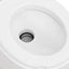 bærbart campingtoilet 24+17 l HDPE og emalje hvid