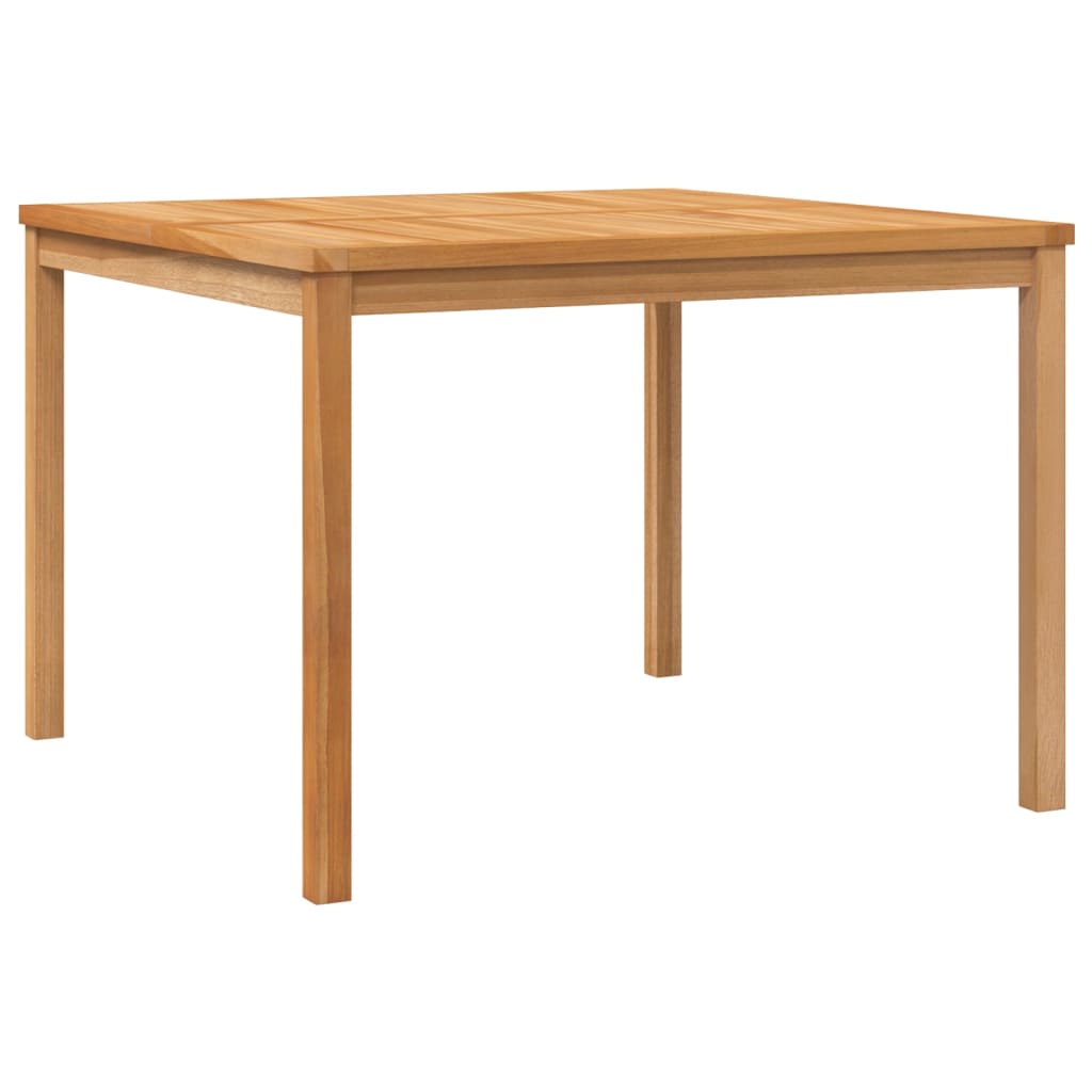 spisebordssæt til haven 3 dele massivt teaktræ