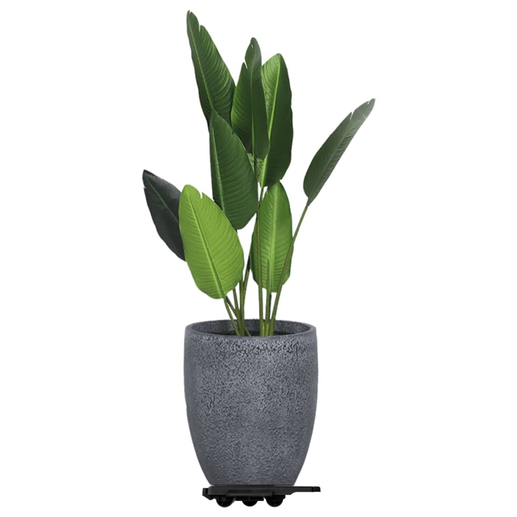 møbelhunde 12 stk. med 8 hjul 150 kg polypropylen sort