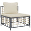 midtermodul til havesofa med hynder polyrattan beige