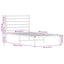 sengeramme med sengegavl 90x190 cm metal sort
