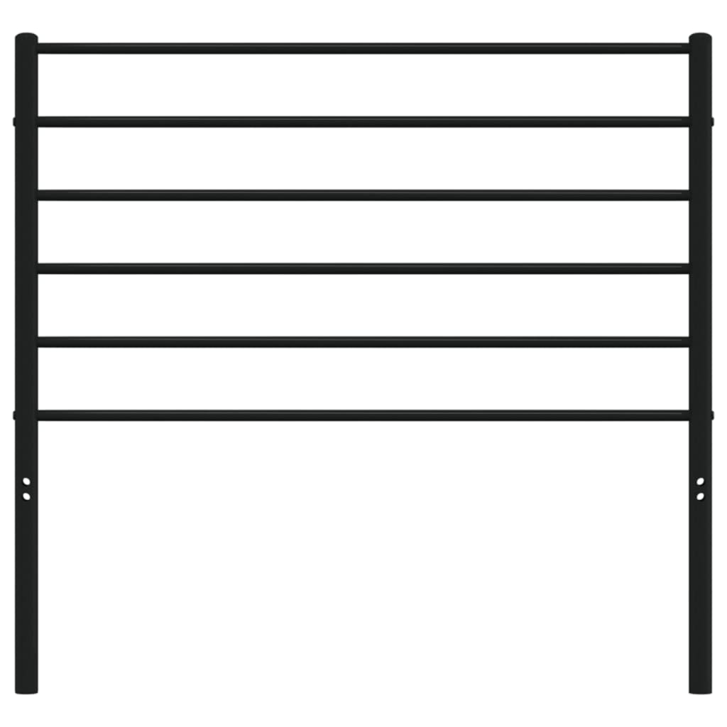 udskiftningsgavl 80 cm metal sort