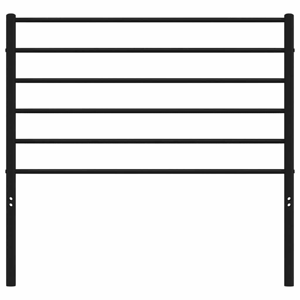 udskiftningsgavl 107 cm metal sort
