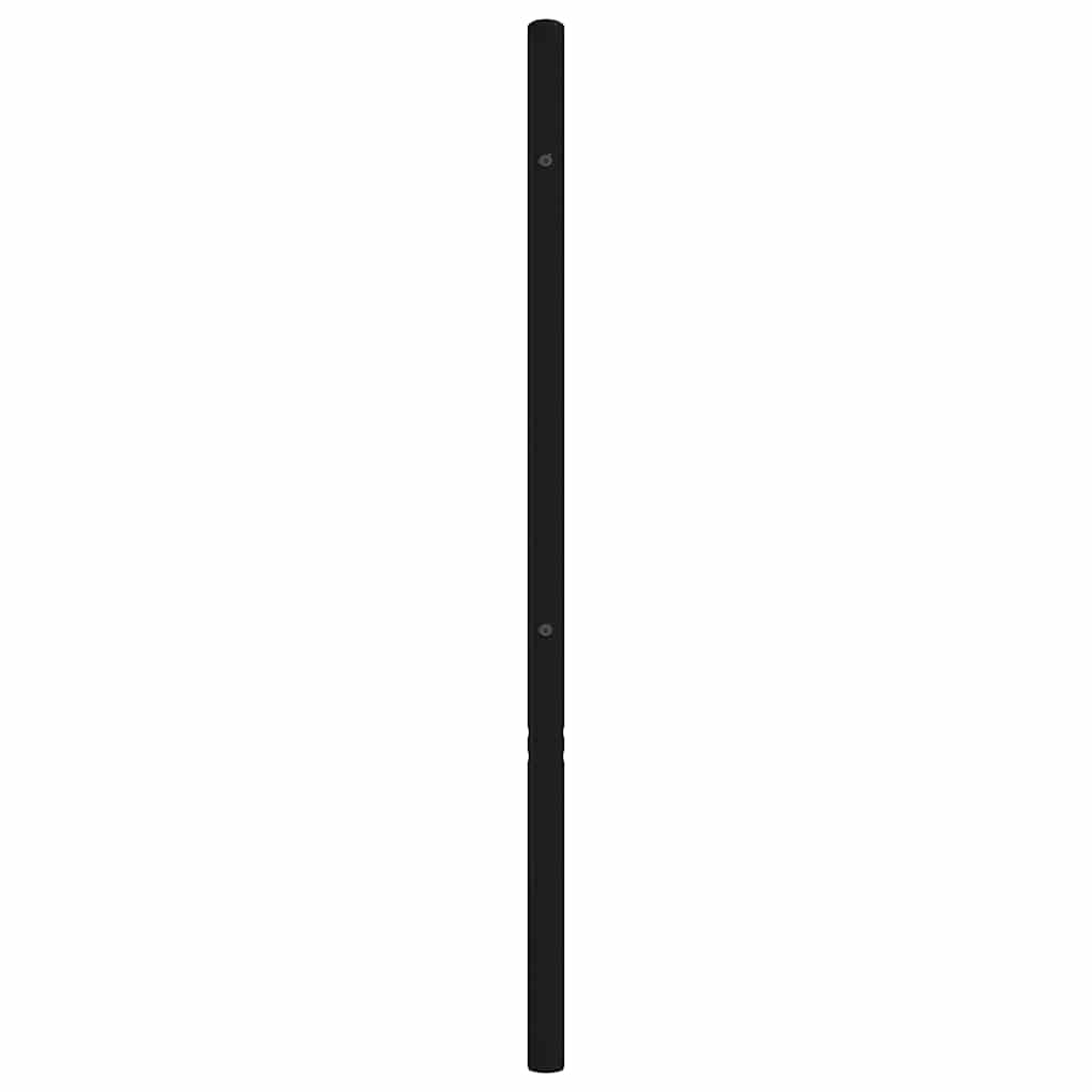 udskiftningsgavl 107 cm metal sort