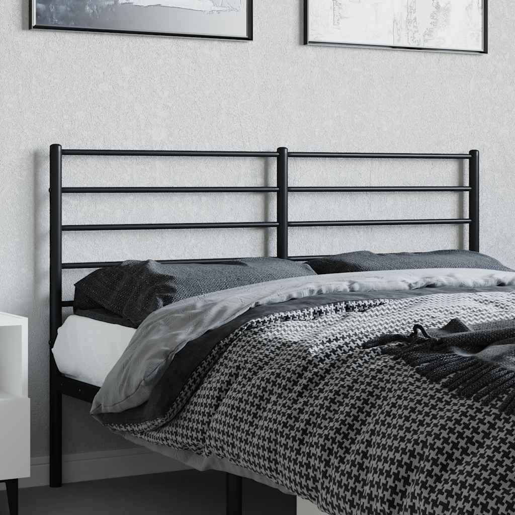 udskiftningsgavl 120 cm metal sort