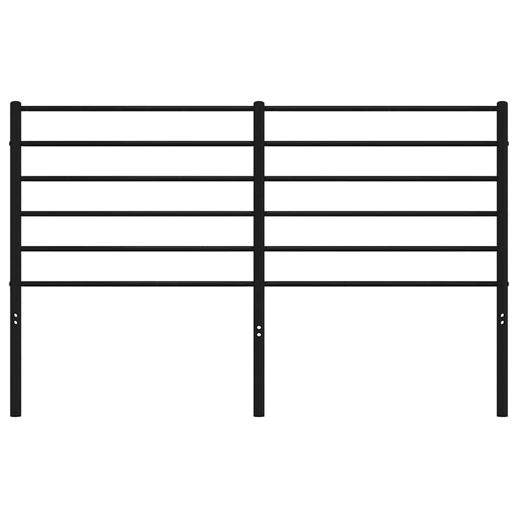 udskiftningsgavl 120 cm metal sort