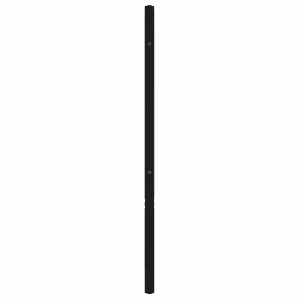udskiftningsgavl 120 cm metal sort