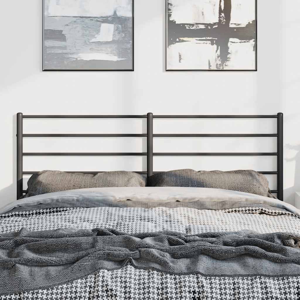 udskiftningsgavl 135 cm metal sort