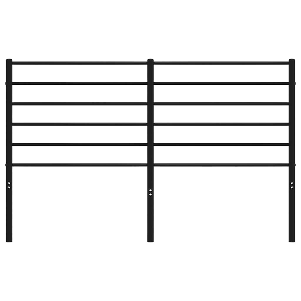 udskiftningsgavl 135 cm metal sort