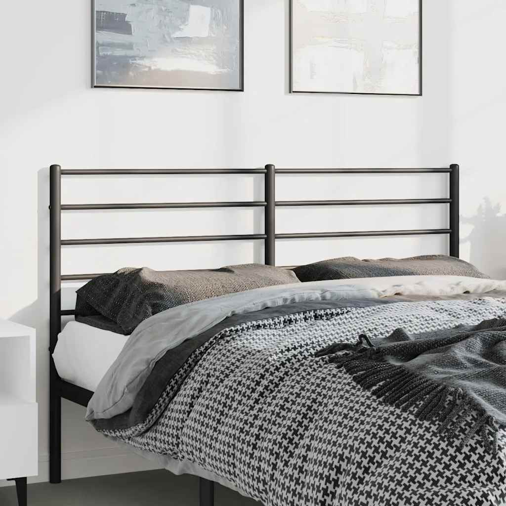 udskiftningsgavl 135 cm metal sort