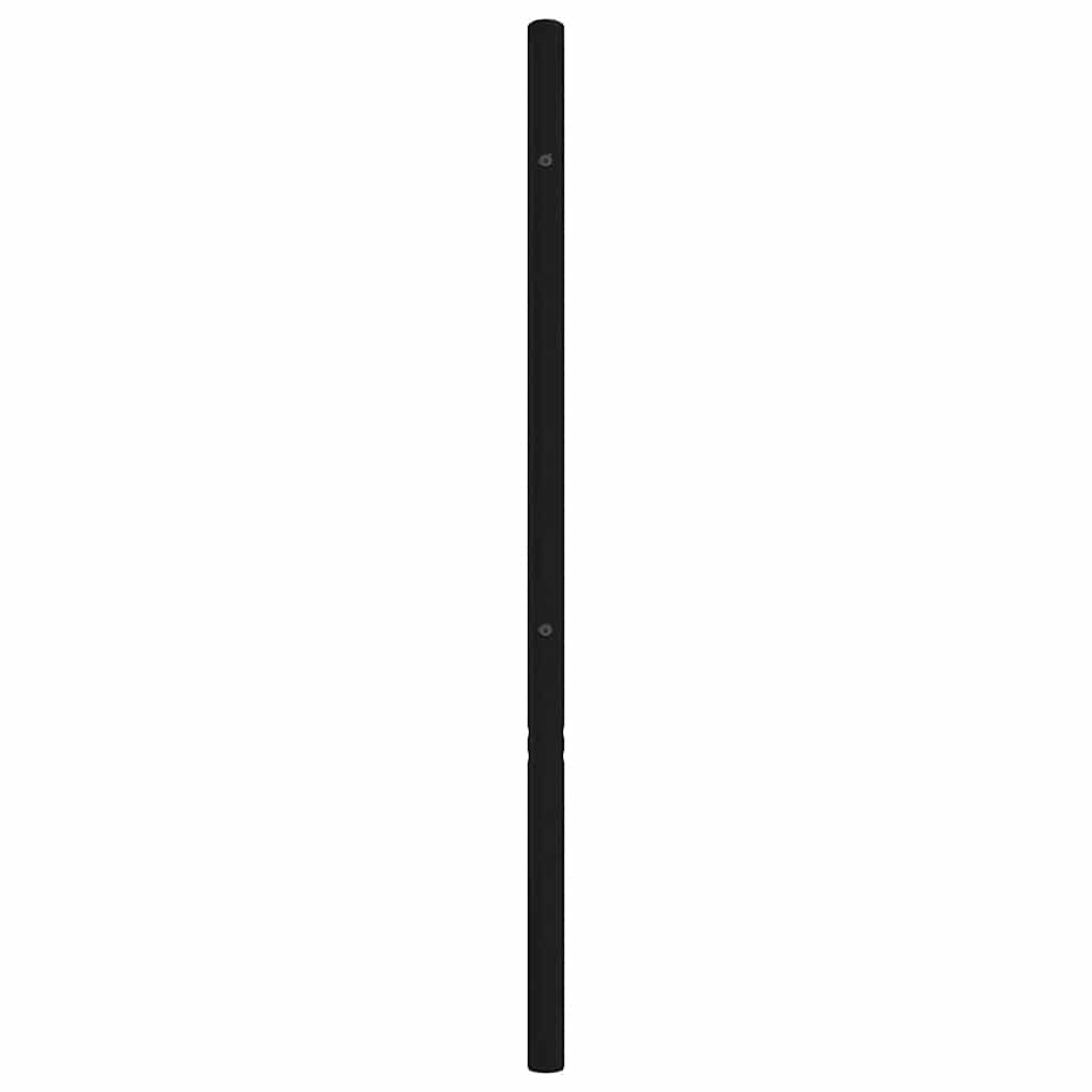udskiftningsgavl 180 cm metal sort