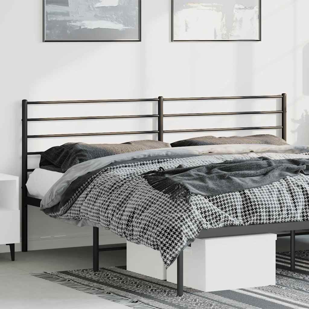 udskiftningsgavl 180 cm metal sort
