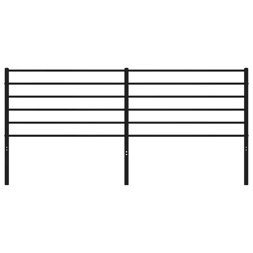udskiftningsgavl 193 cm metal sort