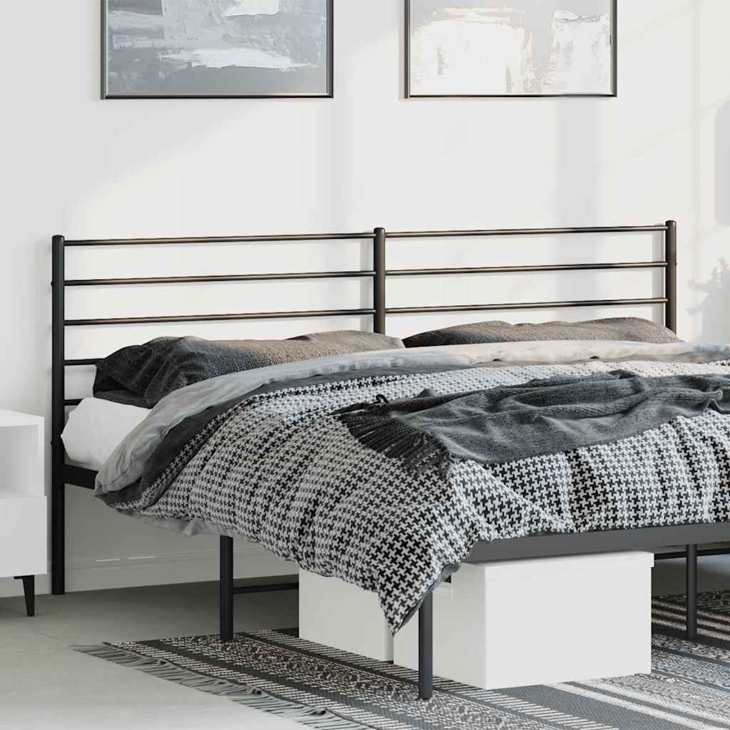 udskiftningsgavl 193 cm metal sort