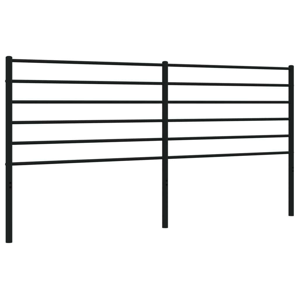 udskiftningsgavl 200 cm metal sort