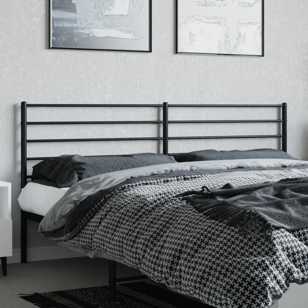 udskiftningsgavl 200 cm metal sort