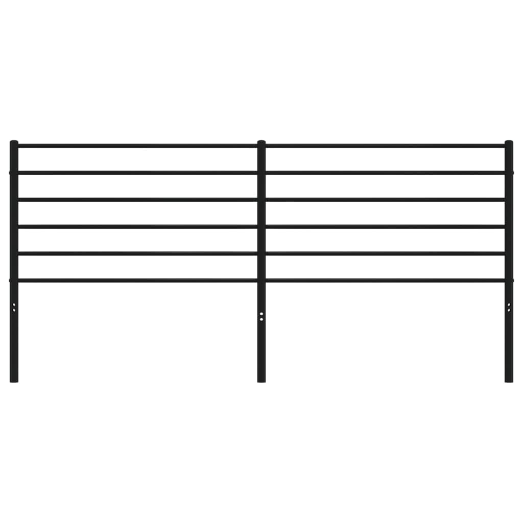 udskiftningsgavl 200 cm metal sort