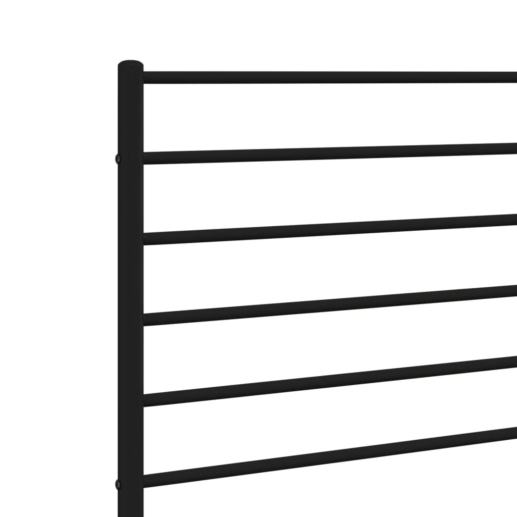 udskiftningsgavl 200 cm metal sort