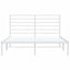sengeramme med sengegavl 135x190 cm metal hvid