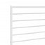 udskiftningsgavl 120 cm metal hvid