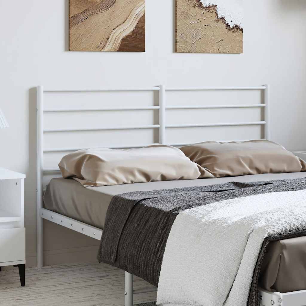 udskiftningsgavl 135 cm metal hvid