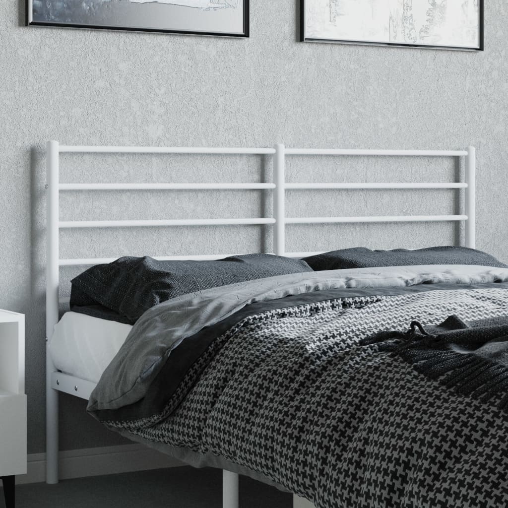 udskiftningsgavl 160 cm metal hvid