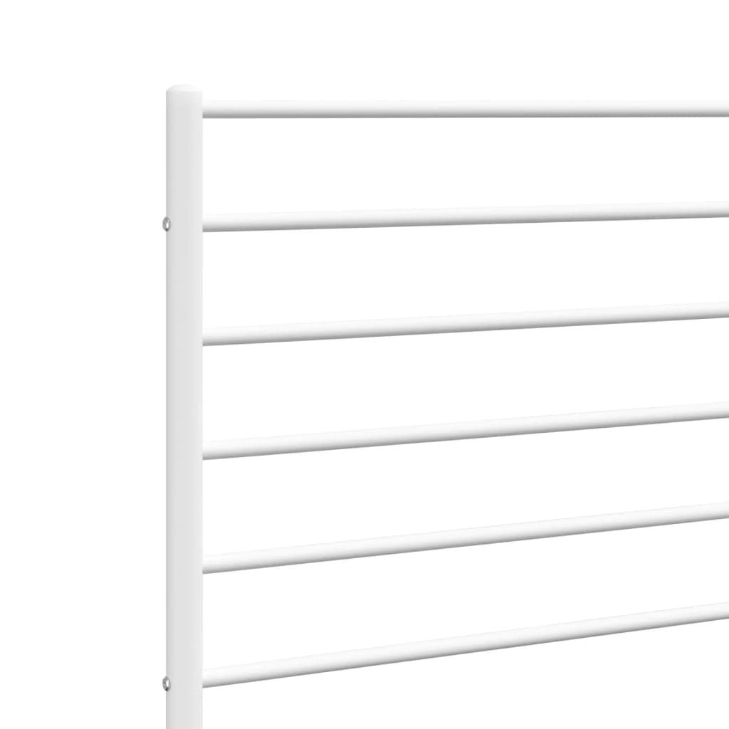 udskiftningsgavl 160 cm metal hvid
