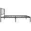 sengeramme med sengegavl 107x203 cm metal sort