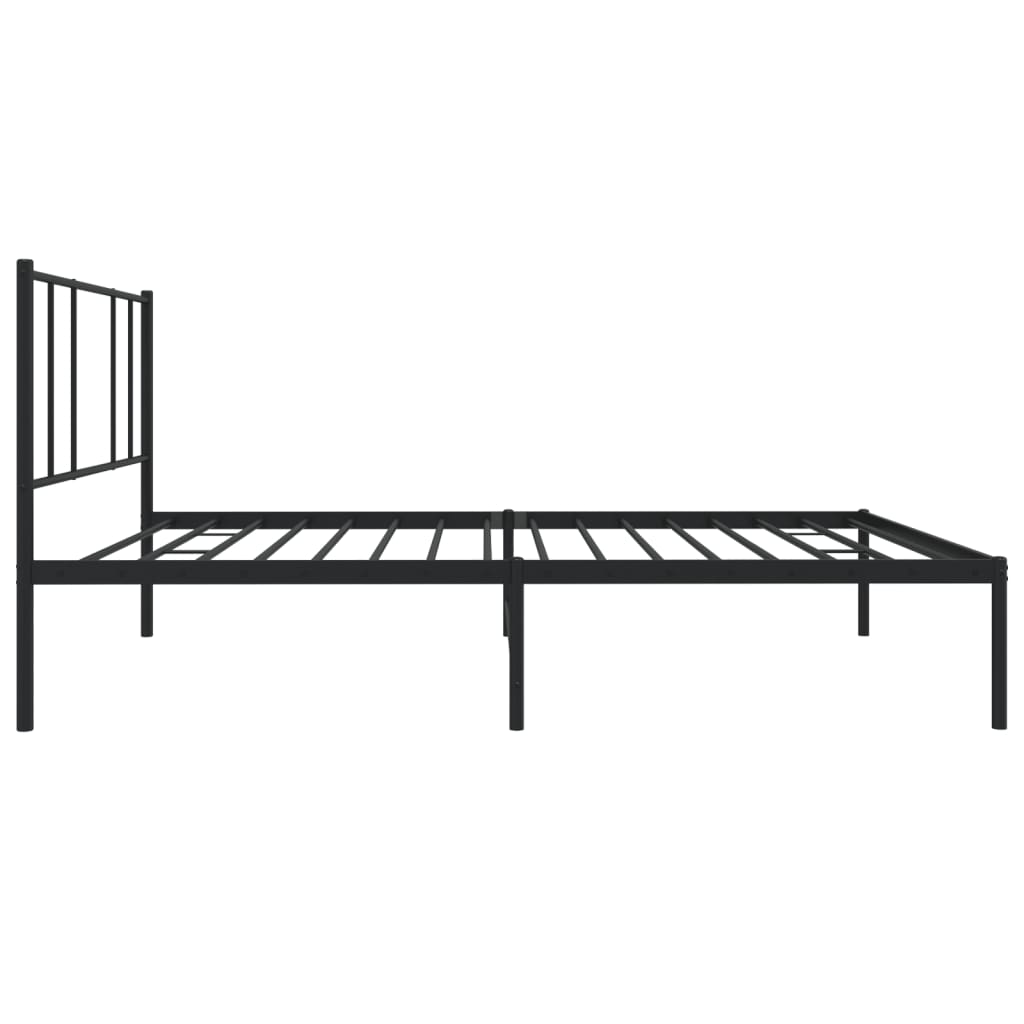 sengeramme med sengegavl 107x203 cm metal sort