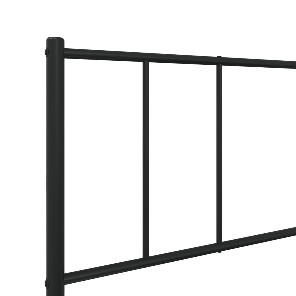 sengeramme med sengegavl 107x203 cm metal sort
